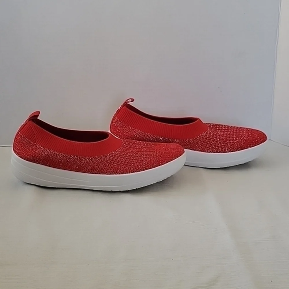 Fitflop Womens Uberknit Slip On BallerinaFlats Classic Red US Size 7 H95-203 - Picture 5 of 5